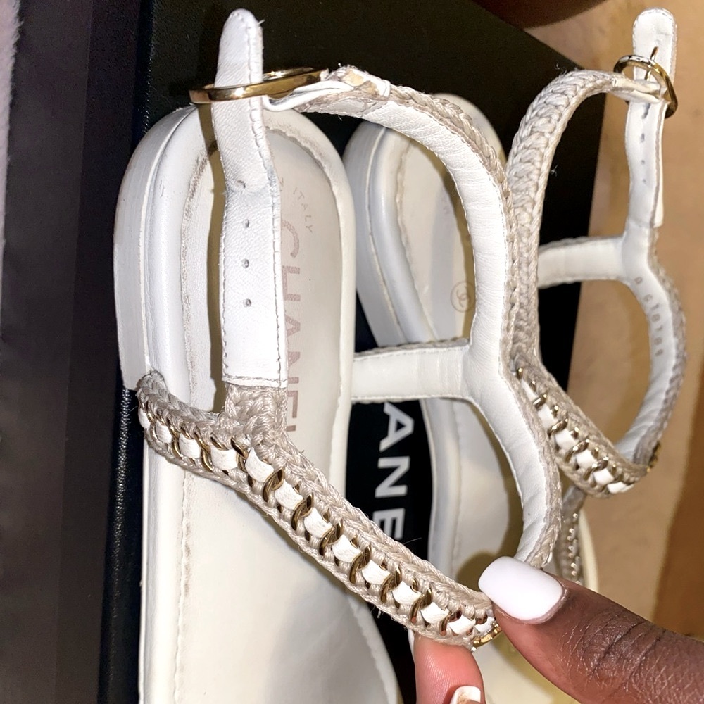 Chanel Broderie Thong Sandals - Picture 8 of 9